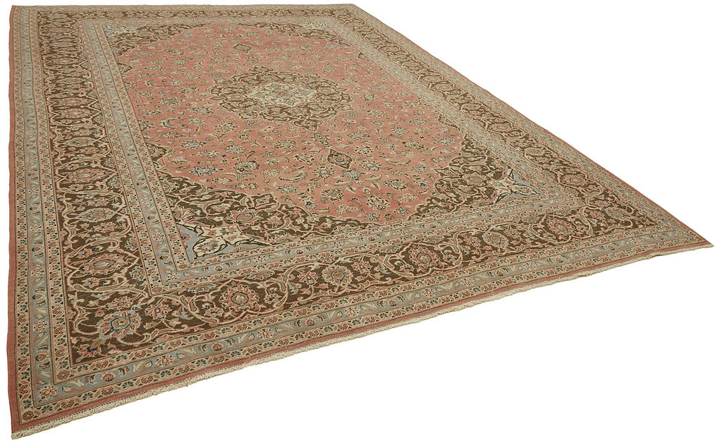 Beige vintage Persian rug 49450, 2.98 x 3.94 metres – photograph 2