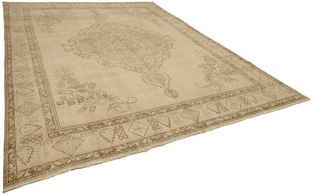 Beige vintage Persian rug 49455, 2.90 x 3.85 metres – photograph 2