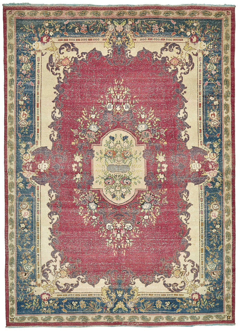 Beige vintage Persian rug 49461, 2.50 x 3.40 metres – full rug