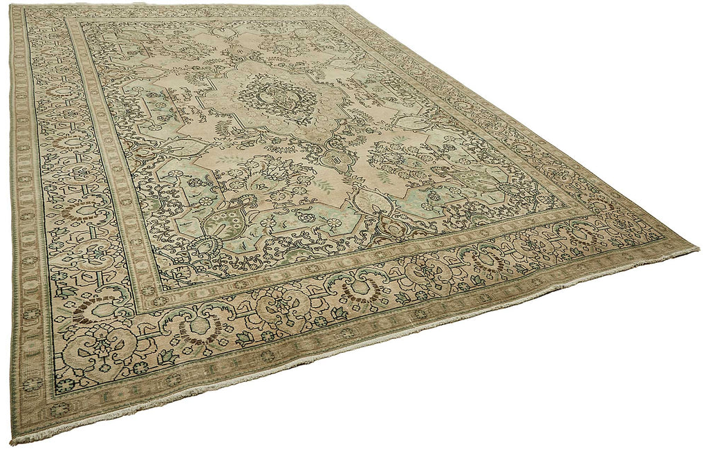 Beige vintage Persian rug 49465, 2.92 x 3.87 metres – photograph 2