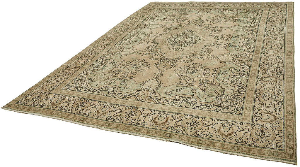 Beige vintage Persian rug 49465, 2.92 x 3.87 metres – photograph 3