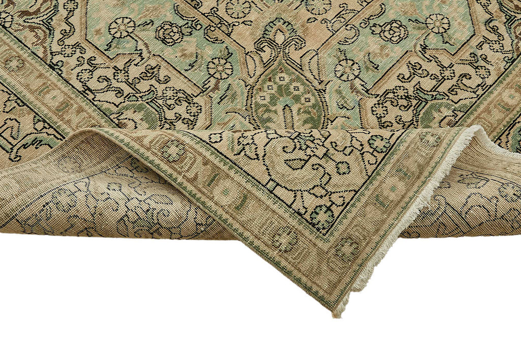 Beige vintage Persian rug 49465, 2.92 x 3.87 metres – photograph 6
