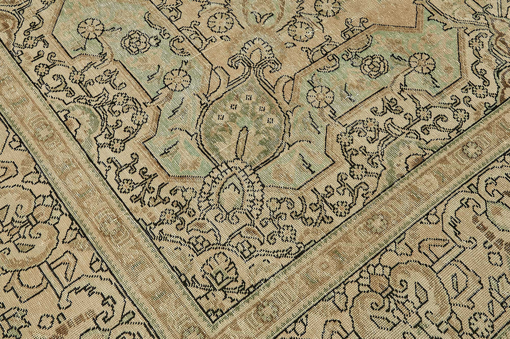Beige vintage Persian rug 49465, 2.92 x 3.87 metres – photograph 9