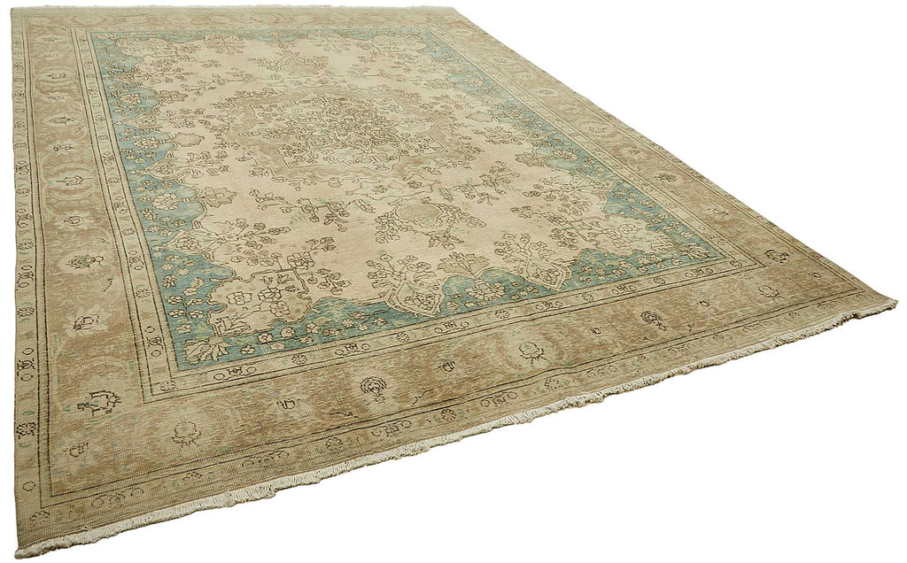 Beige vintage Persian rug 49467, 2.93 x 3.80 metres – photograph 2