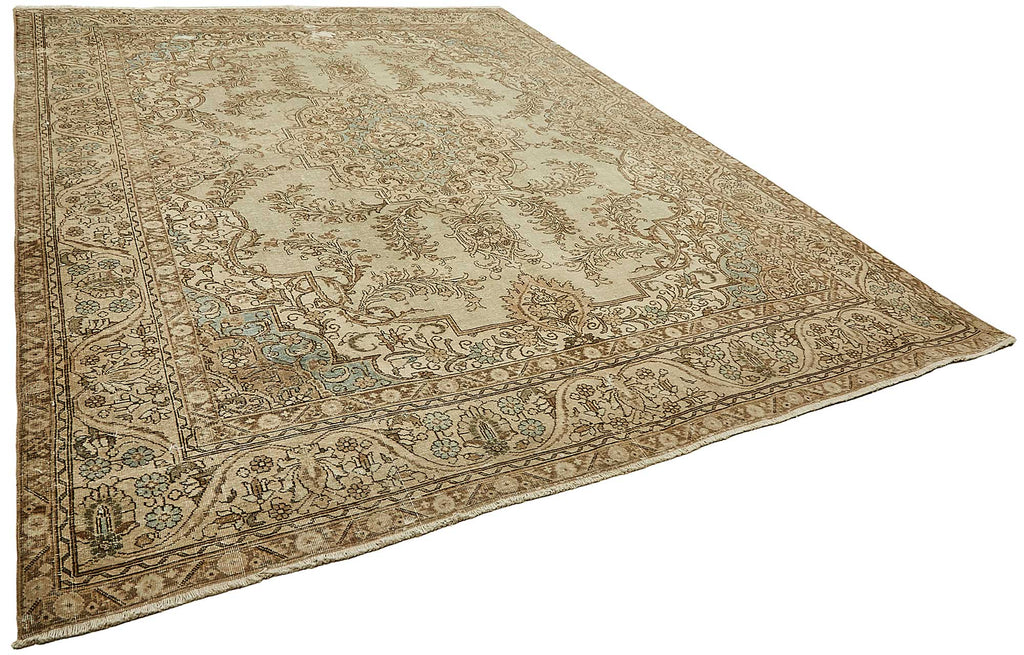Beige vintage Persian rug 49468, 2.96 x 3.90 metres – photograph 2