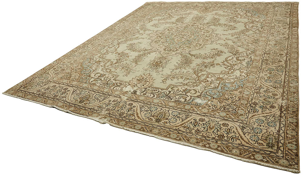 Beige vintage Persian rug 49468, 2.96 x 3.90 metres – photograph 3