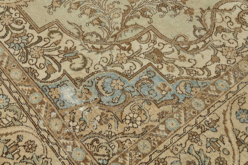 Beige vintage Persian rug 49468, 2.96 x 3.90 metres – photograph 9