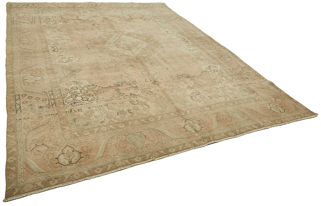 Beige vintage Persian rug 49470, 2.88 x 3.86 metres – photograph 2