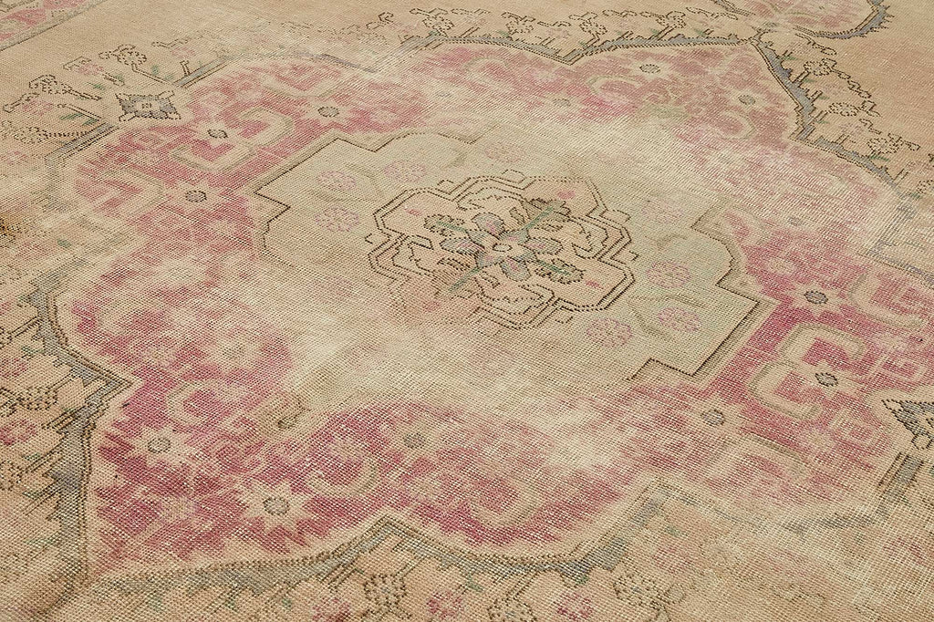 Beige vintage Persian rug 49473, 2.87 x 3.86 metres – photograph 5