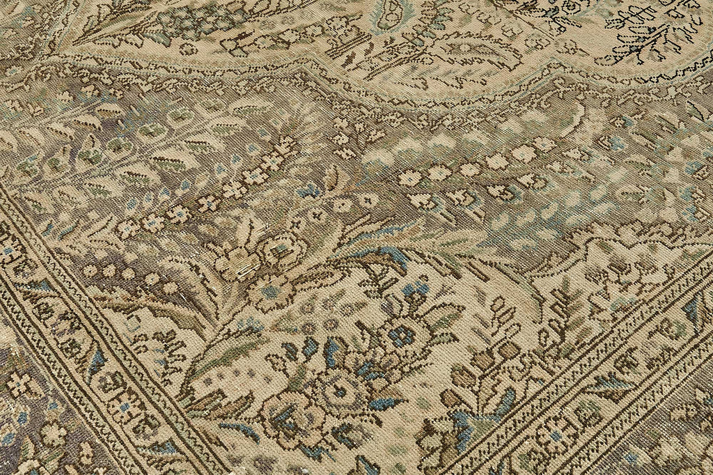 Beige vintage Persian rug 49474, 2.97 x 3.74 metres – photograph 9