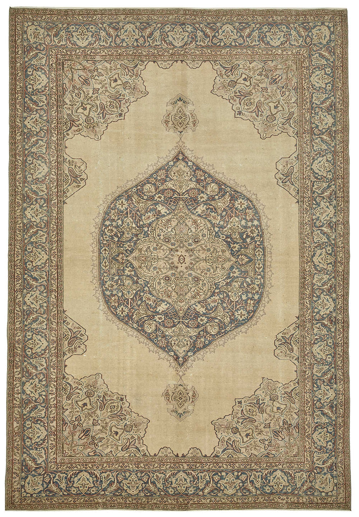 Beige vintage Persian rug 49688, 2.05 x 3.03 metres – full rug