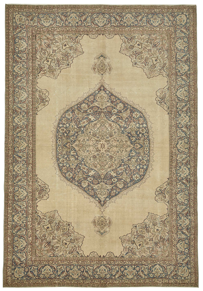 Beige vintage Persian rug 49688, 2.05 x 3.03 metres – full rug
