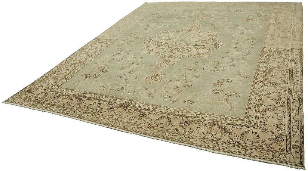 Beige vintage Persian rug 49691, 2.96 x 3.78 metres – photograph 3