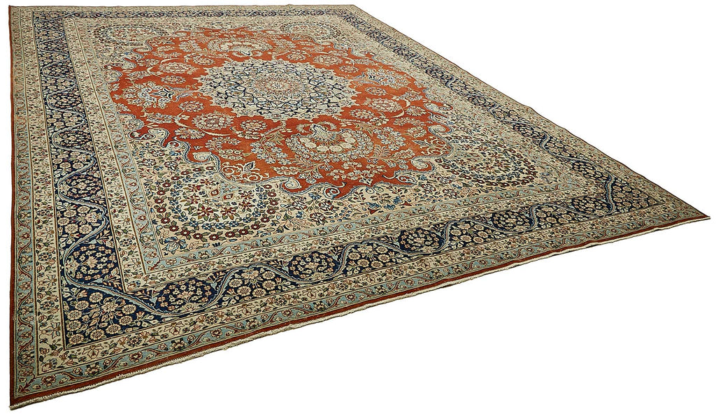Beige vintage Persian rug 49698, 3.12 x 3.96 metres – photograph 2