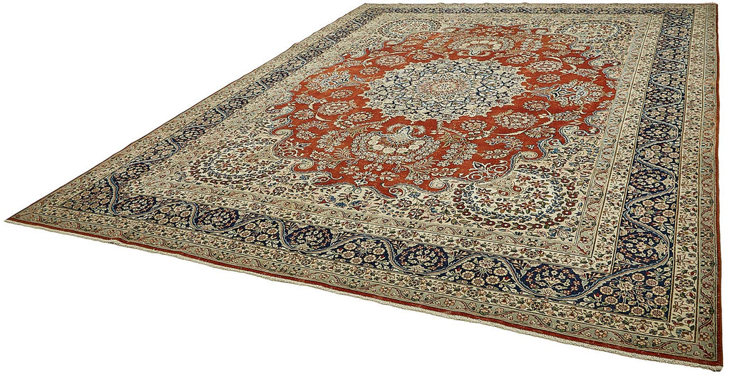 Beige vintage Persian rug 49698, 3.12 x 3.96 metres – photograph 3