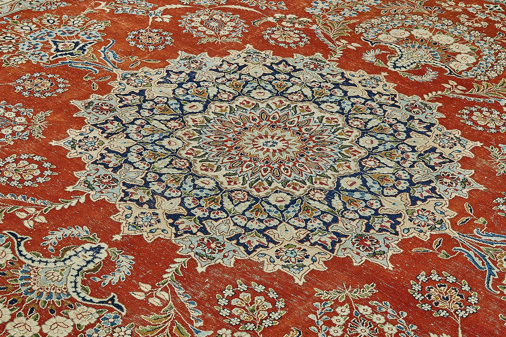 Beige vintage Persian rug 49698, 3.12 x 3.96 metres – photograph 5