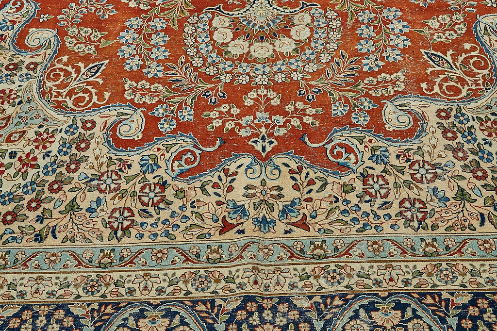 Beige vintage Persian rug 49698, 3.12 x 3.96 metres – photograph 10