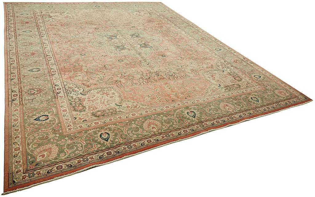 Beige vintage Persian rug 49700, 3.03 x 3.91 metres – photograph 2