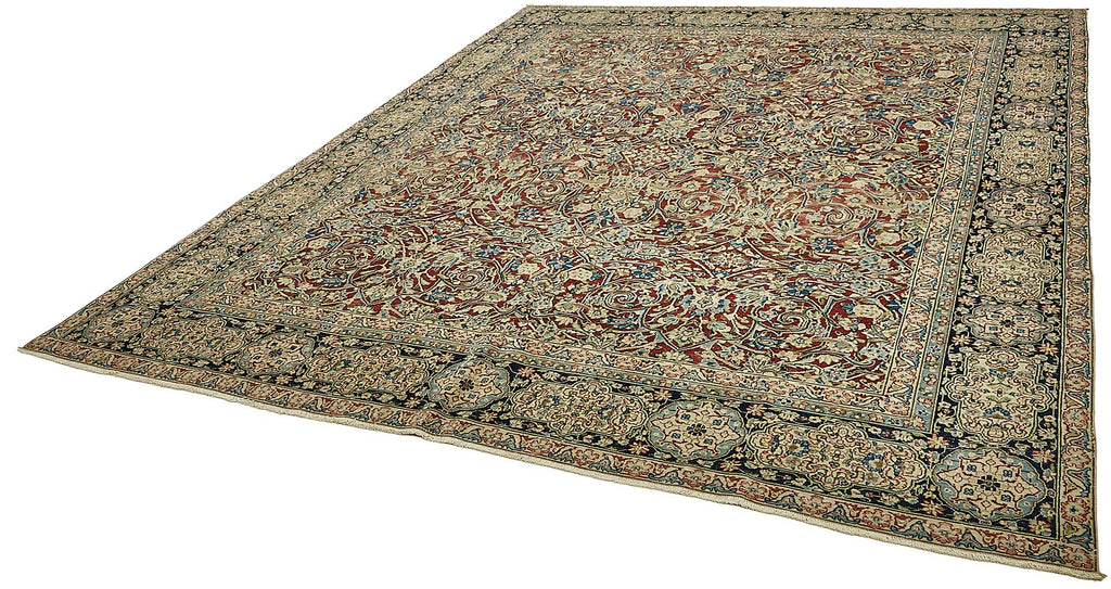 Beige vintage Persian rug 49705, 2.90 x 3.58 metres – photograph 3