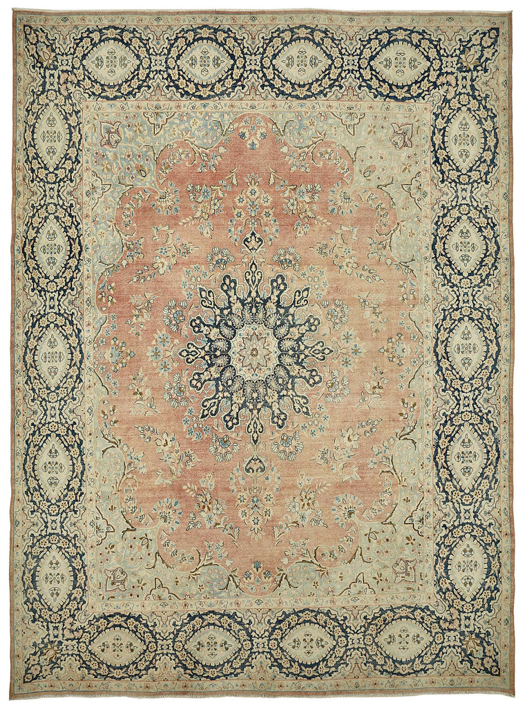 Beige vintage Persian rug 49711, 2.93 x 3.96 metres – full rug