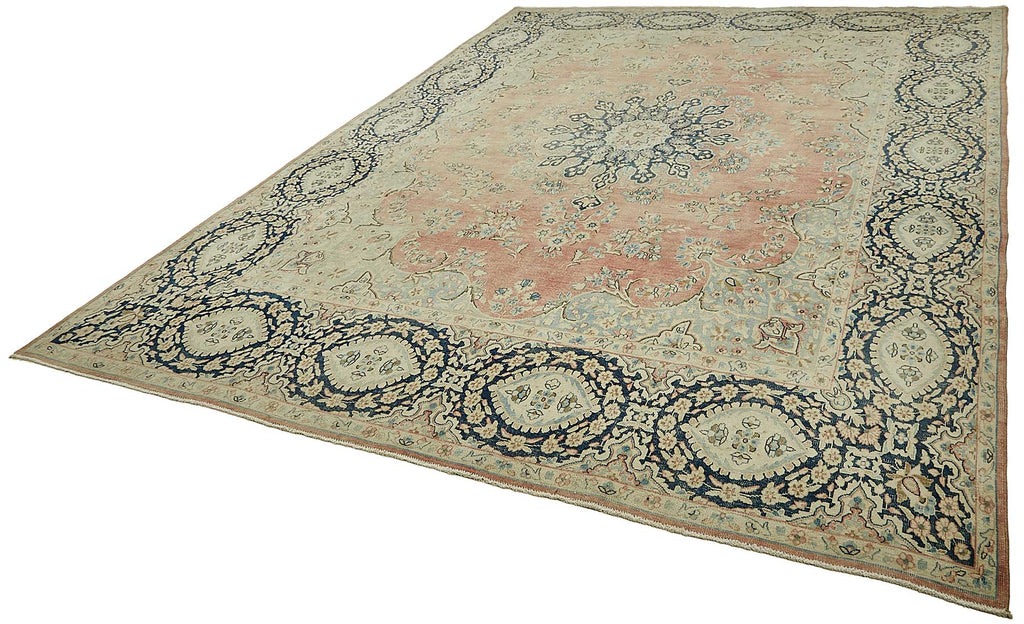 Beige vintage Persian rug 49711, 2.93 x 3.96 metres – photograph 3