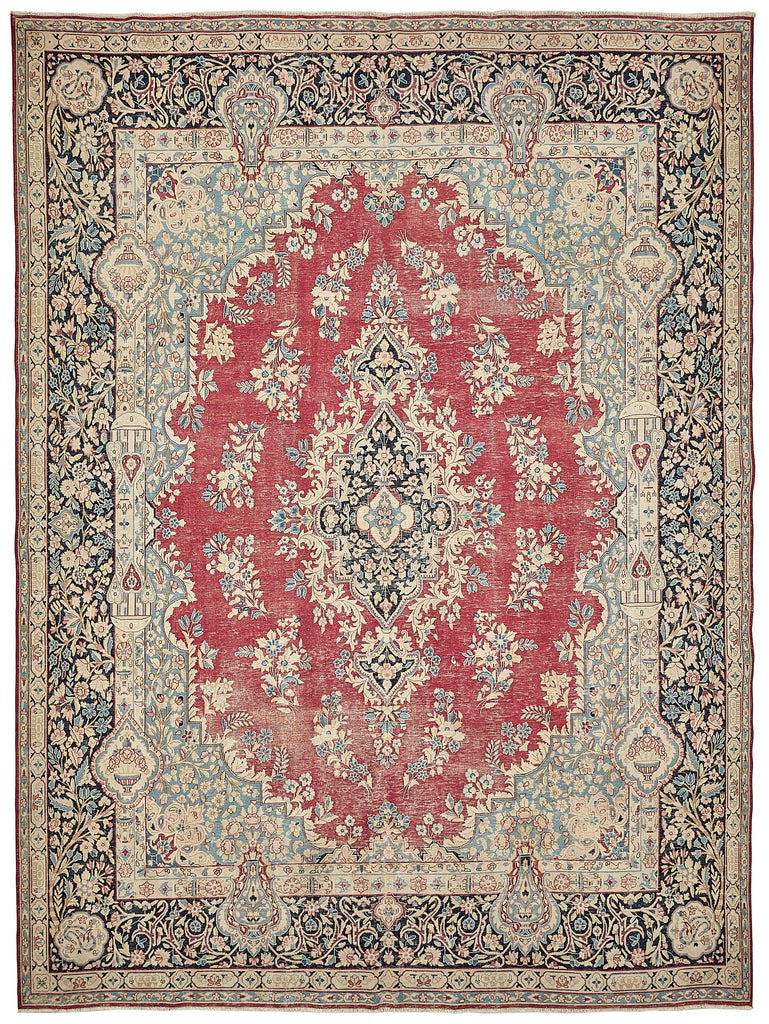 Beige vintage Persian rug 49712, 2.97 x 3.97 metres – full rug