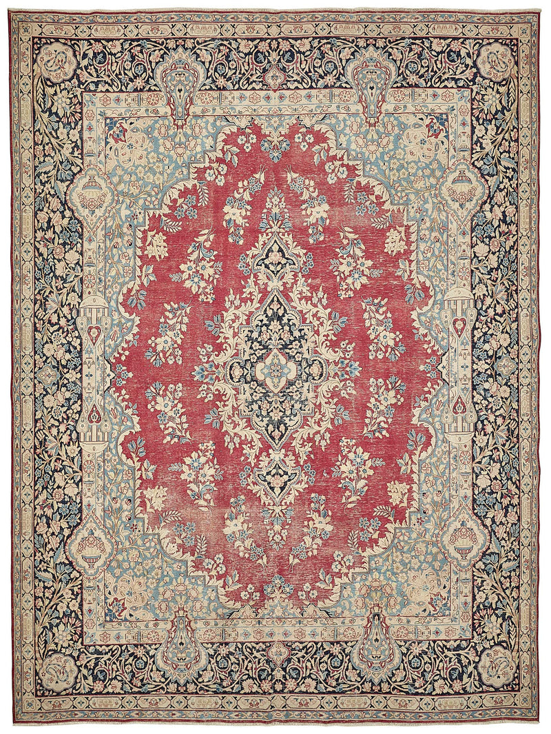 Beige vintage Persian rug 49712, 2.97 x 3.97 metres – full rug