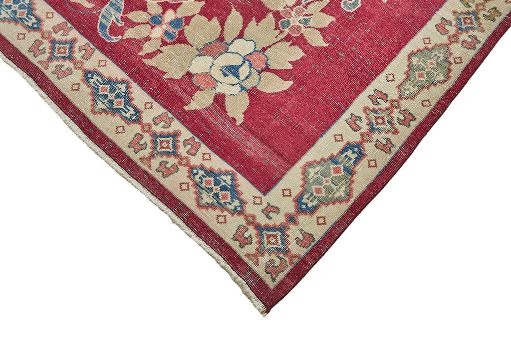 Beige vintage Persian rug 49716, 2.74 x 4.27 metres – photograph 4