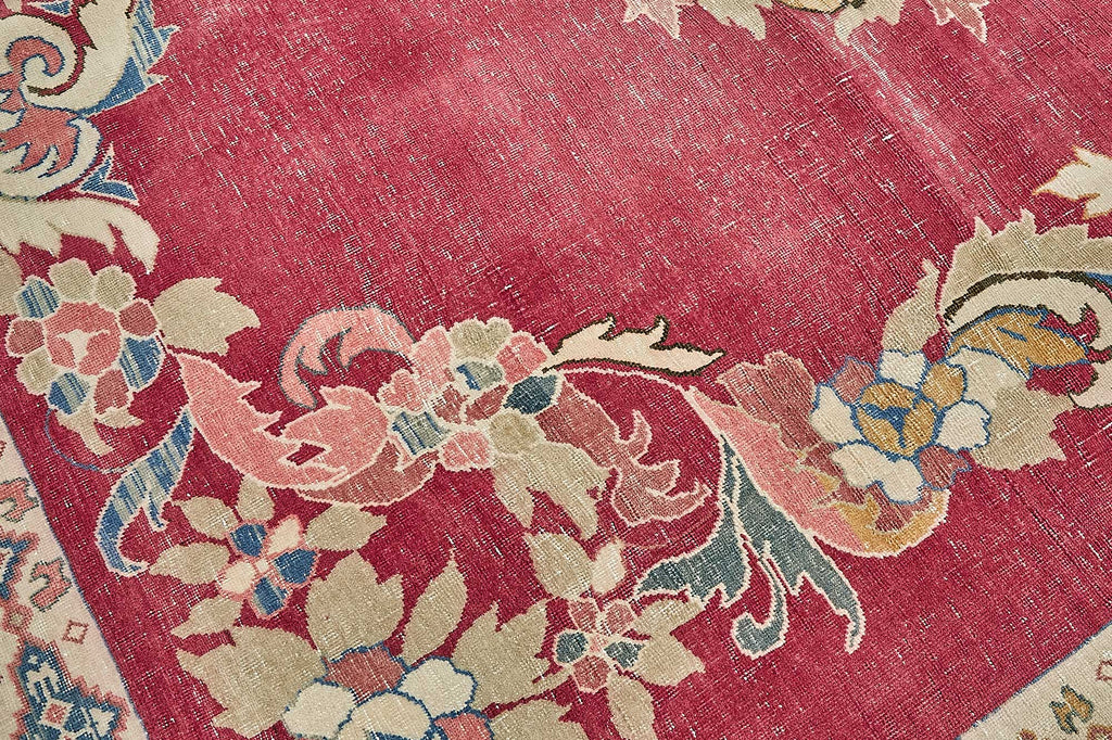 Beige vintage Persian rug 49716, 2.74 x 4.27 metres – photograph 9