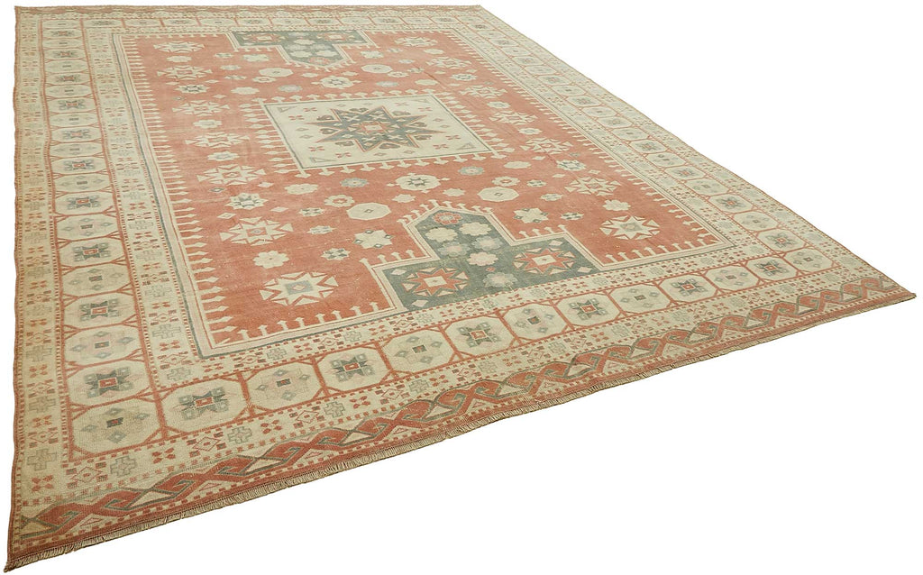 Beige vintage Persian rug 49718, 2.95 x 3.60 metres – photograph 2