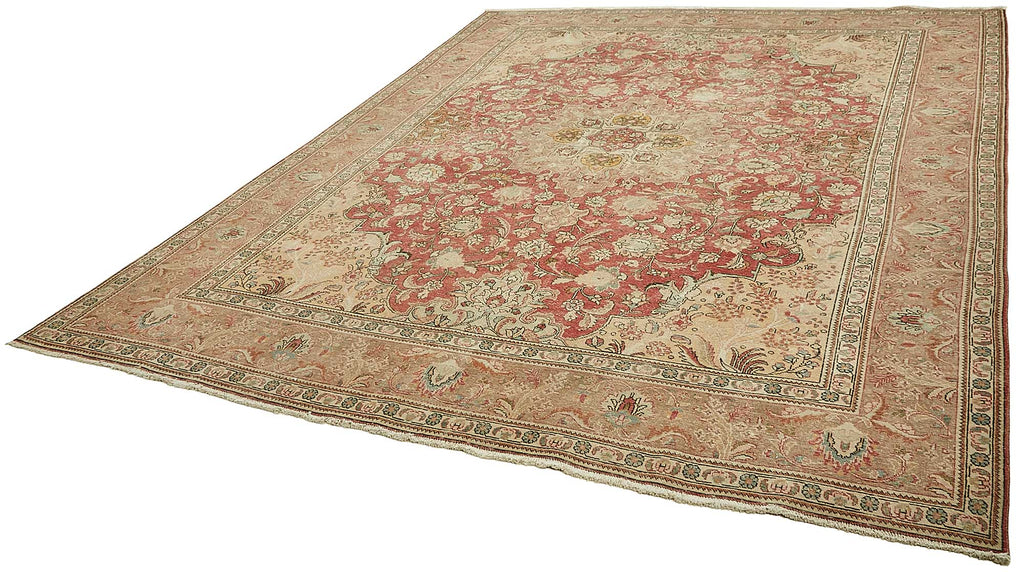 Beige vintage Persian rug 49719, 3.04 x 3.76 metres – photograph 3