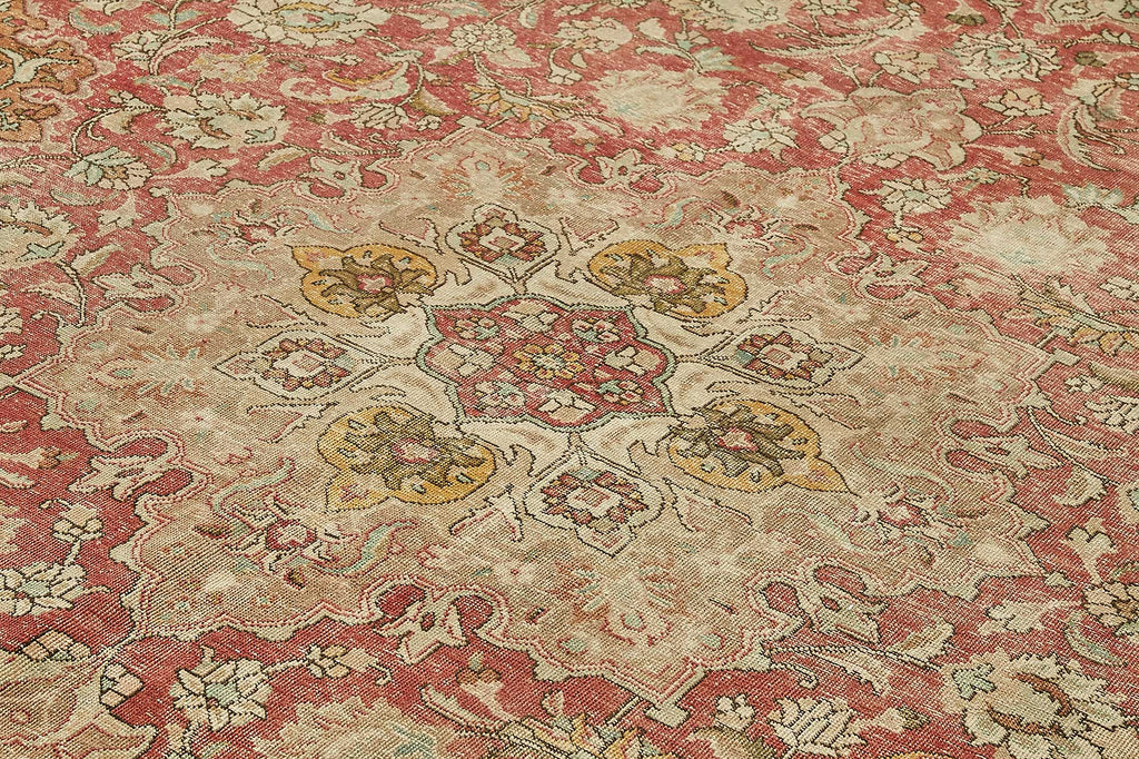 Beige vintage Persian rug 49719, 3.04 x 3.76 metres – photograph 5