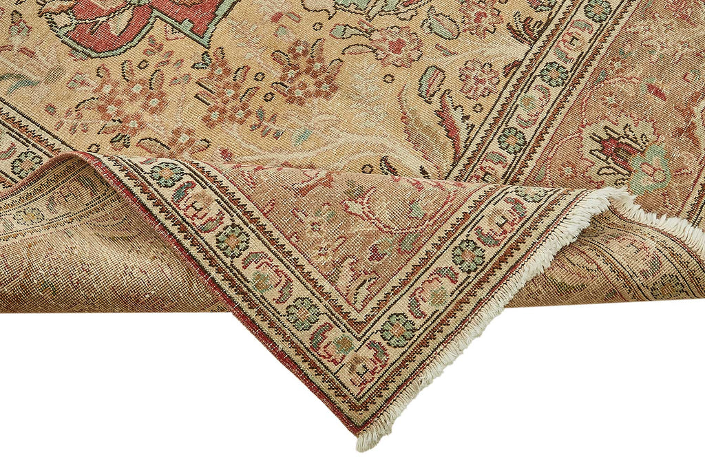 Beige vintage Persian rug 49719, 3.04 x 3.76 metres – photograph 6