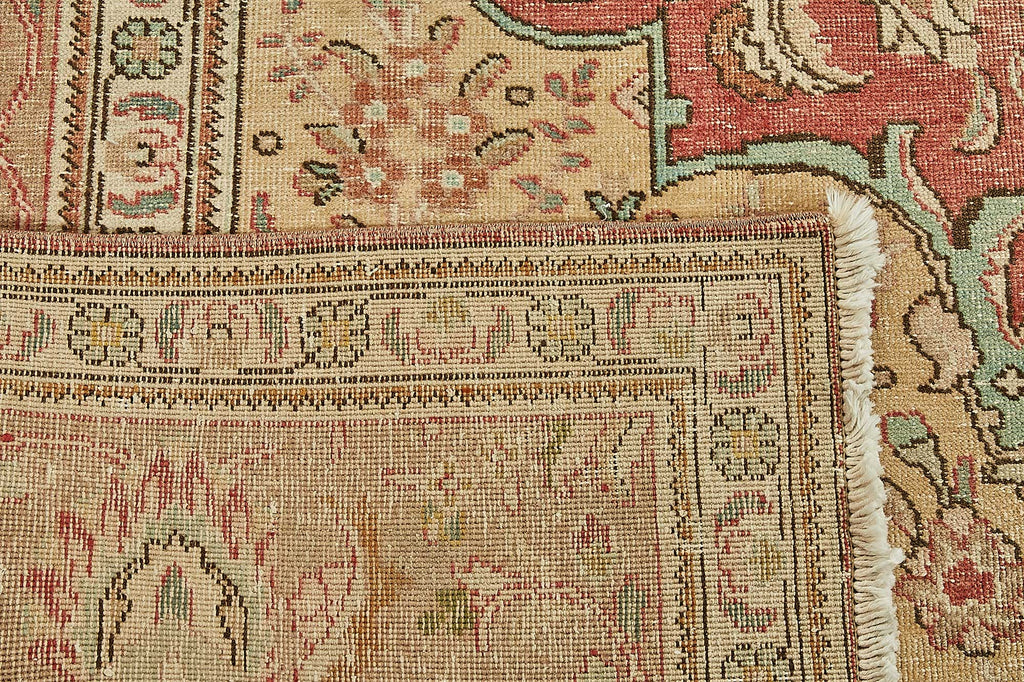 Beige vintage Persian rug 49719, 3.04 x 3.76 metres – photograph 7