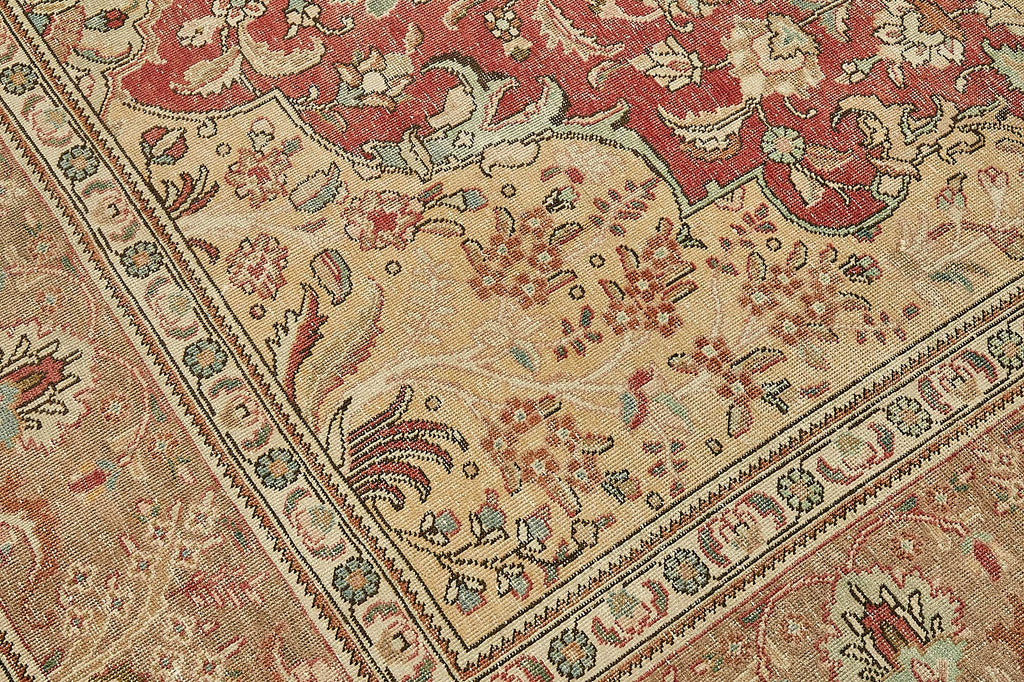 Beige vintage Persian rug 49719, 3.04 x 3.76 metres – photograph 9