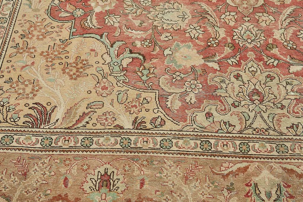 Beige vintage Persian rug 49719, 3.04 x 3.76 metres – photograph 10