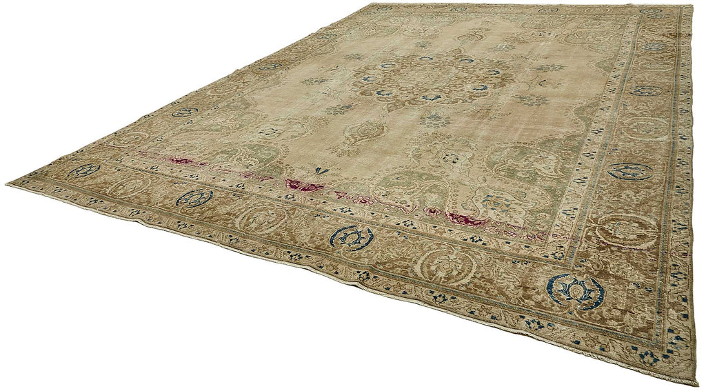Beige vintage Persian rug 49729, 3.73 x 5.21 metres – photograph 3