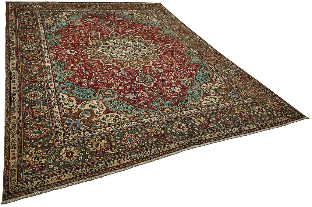 Beige vintage Persian rug 49735, 2.48 x 3.29 metres – photograph 2