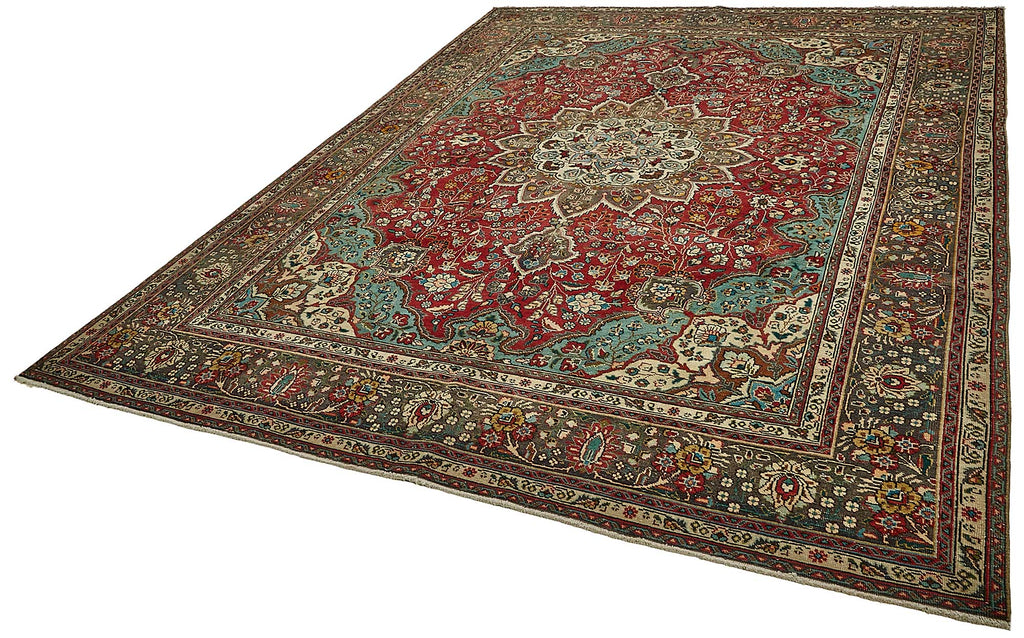 Beige vintage Persian rug 49735, 2.48 x 3.29 metres – photograph 3