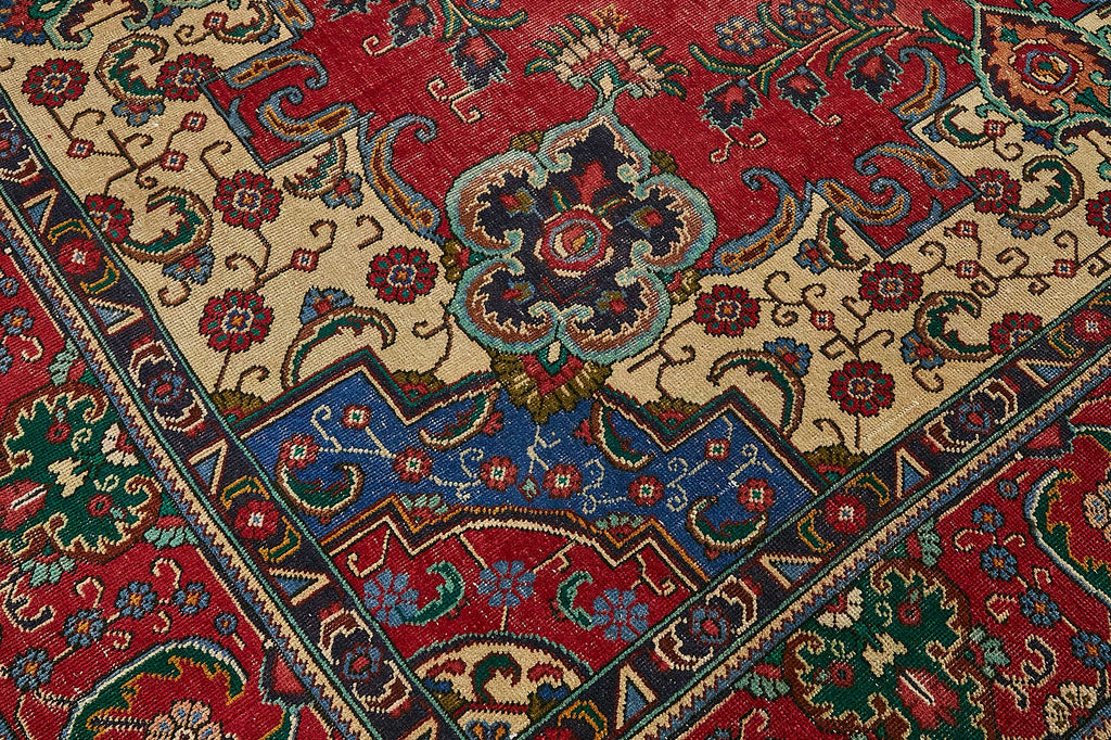 Beige vintage Persian rug 49738, 3.00 x 3.90 metres – photograph 9