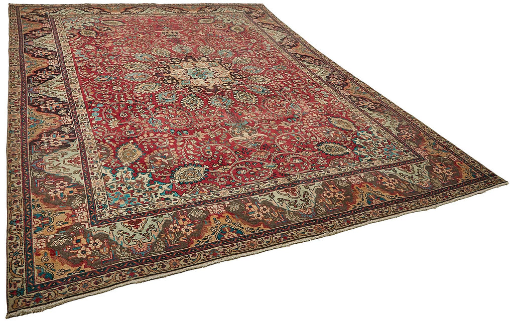 Beige vintage Persian rug 49739, 2.78 x 3.84 metres – photograph 2