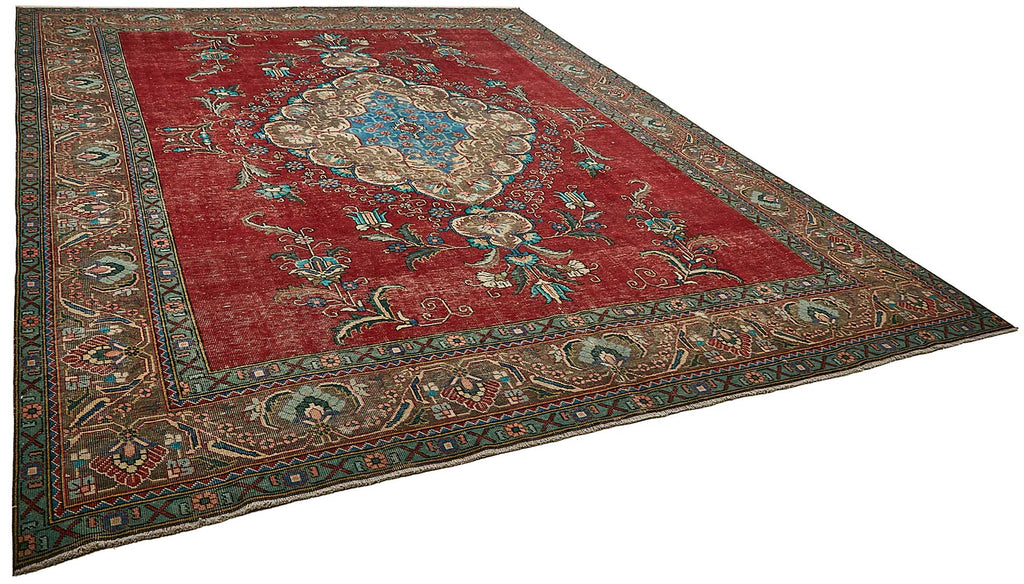 Red vintage Persian rug 49746, 3.03 x 3.92 metres – photograph 2