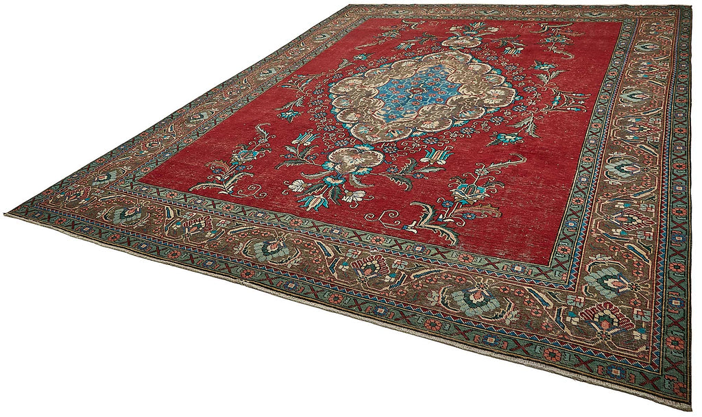 Red vintage Persian rug 49746, 3.03 x 3.92 metres – photograph 3
