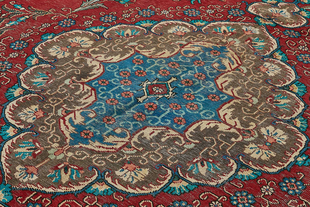Red vintage Persian rug 49746, 3.03 x 3.92 metres – photograph 5