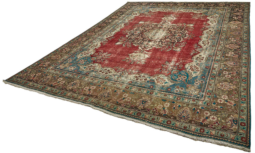 Beige vintage Persian rug 49747, 2.93 x 3.87 metres – photograph 3