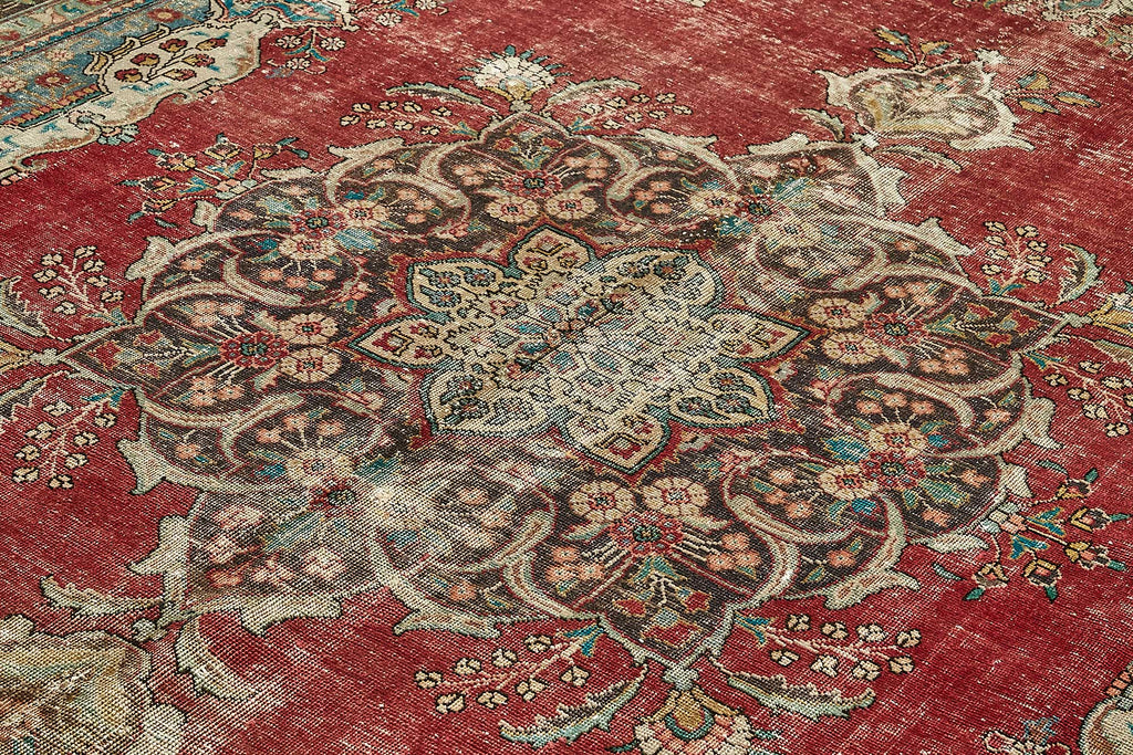Beige vintage Persian rug 49747, 2.93 x 3.87 metres – photograph 5