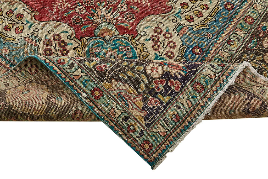Beige vintage Persian rug 49747, 2.93 x 3.87 metres – photograph 6