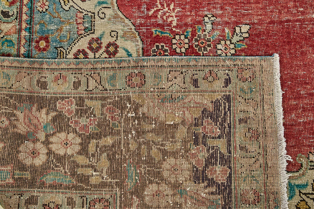 Beige vintage Persian rug 49747, 2.93 x 3.87 metres – photograph 7