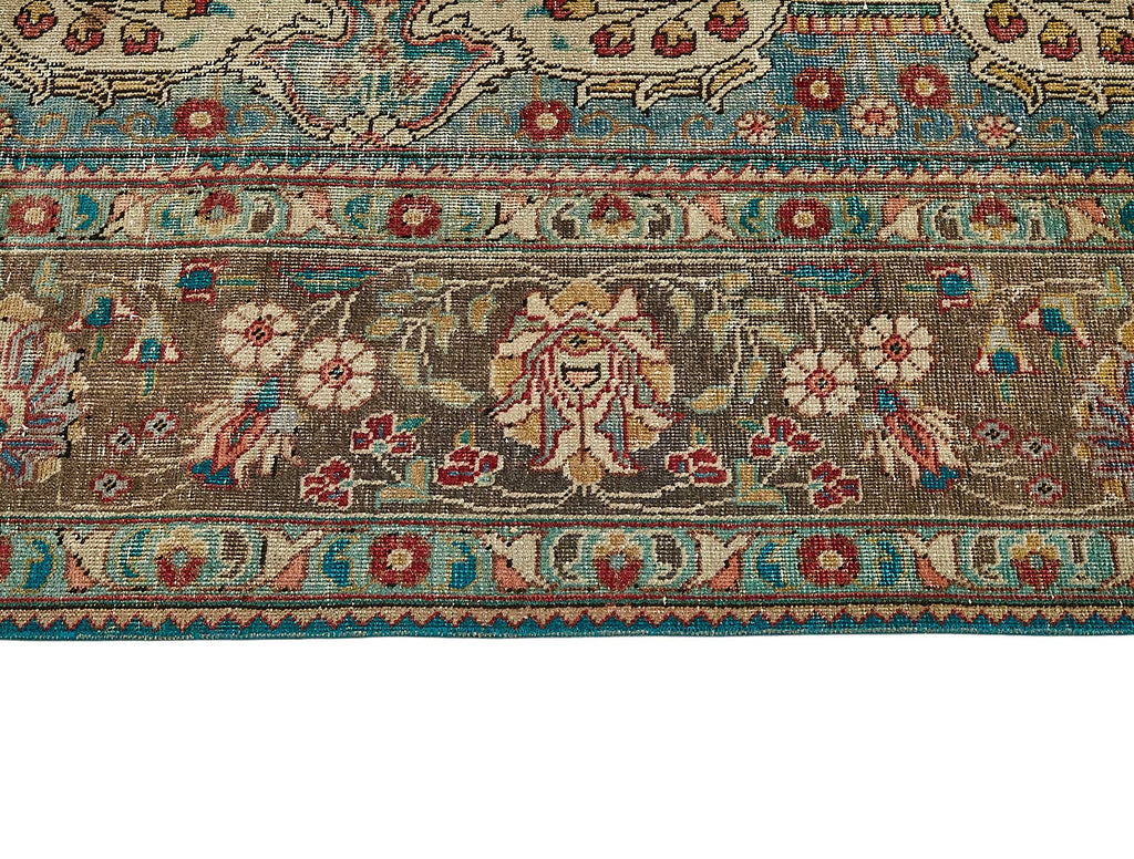 Beige vintage Persian rug 49747, 2.93 x 3.87 metres – photograph 8