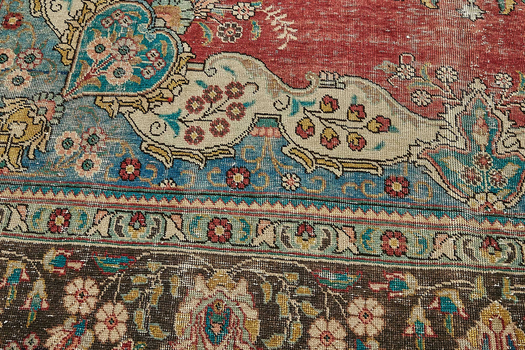 Beige vintage Persian rug 49747, 2.93 x 3.87 metres – photograph 10